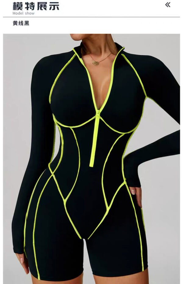 combinaison short neon edge bodysuit